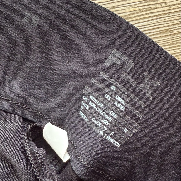 FLX Ponte Ankle Pull On Legging Side Zip Black Pleated - Picture 6 of 6